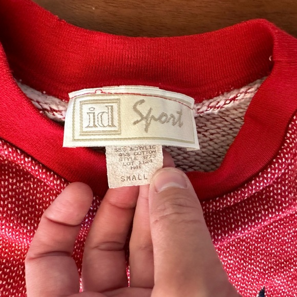 ID Sport Vintage Oversized Star Sweater size Medium - Picture 3 of 3